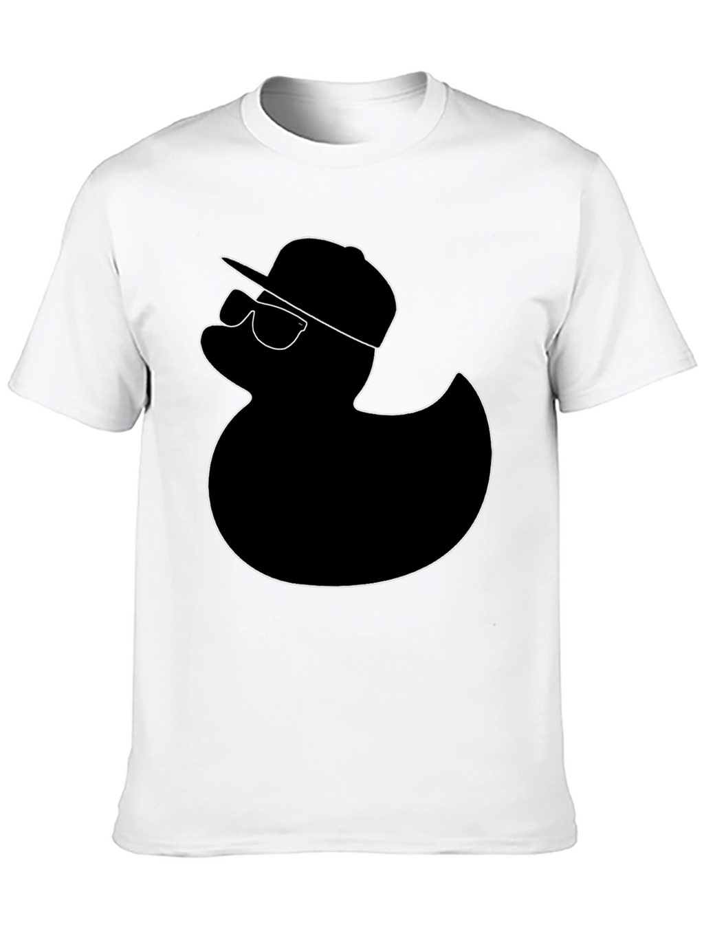 Cool Duck Graphic Tee - Black Cotton T-Shirt