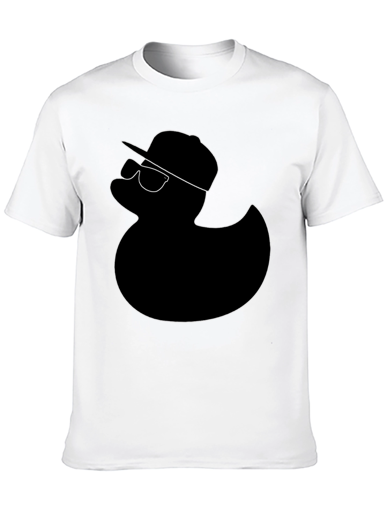 Cool Duck Graphic Tee - Black Cotton T-Shirt