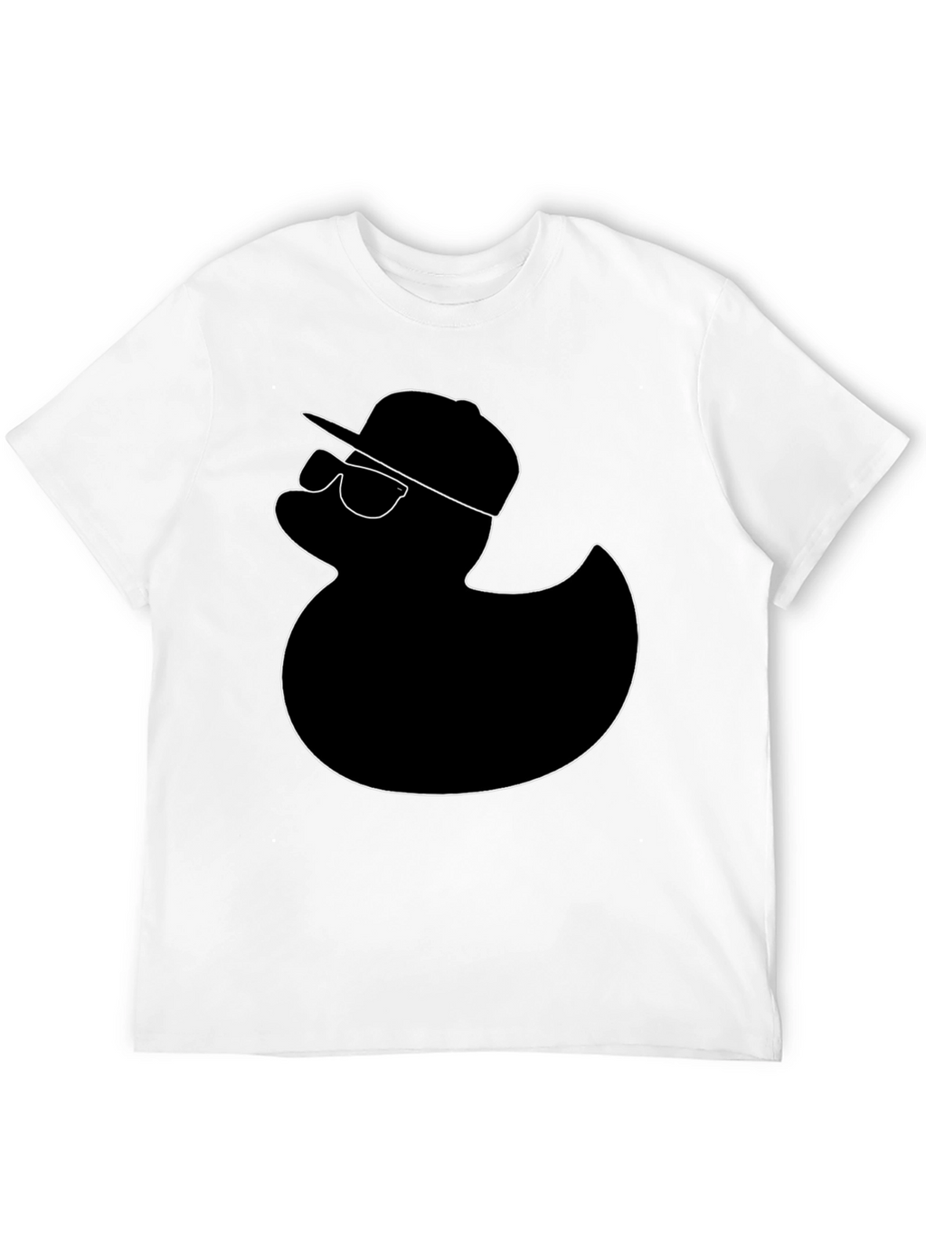 Cool Duck Graphic Tee - Black Cotton T-Shirt