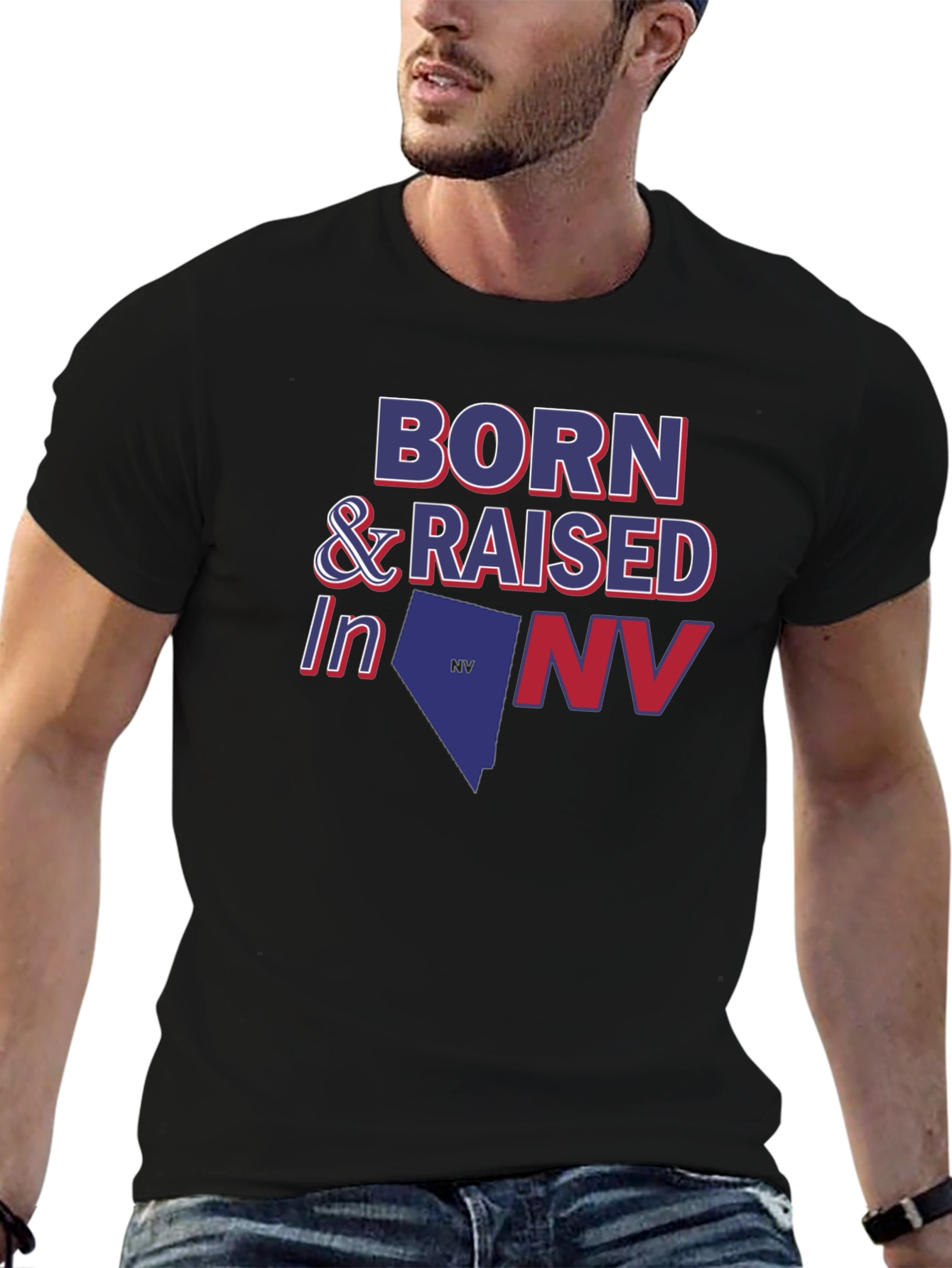 Born & Raised in NV Graphic Tee