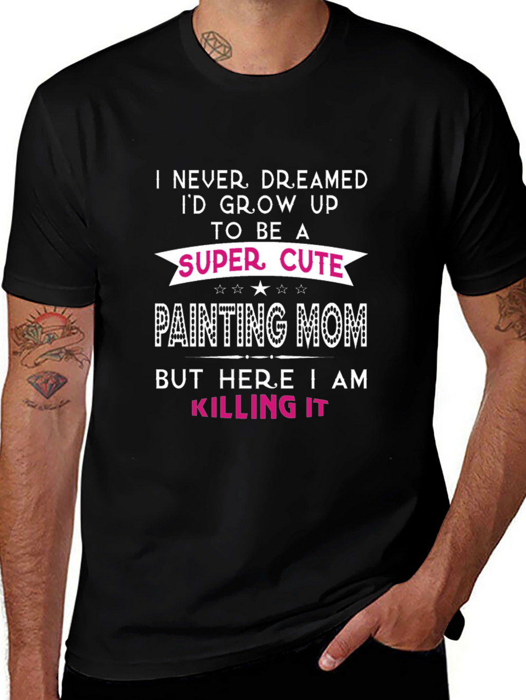 Super Cute Painting Mom T-Shirt