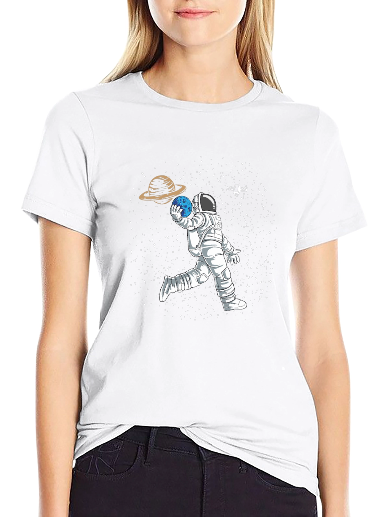 Astronaut Bowling Space T-Shirt