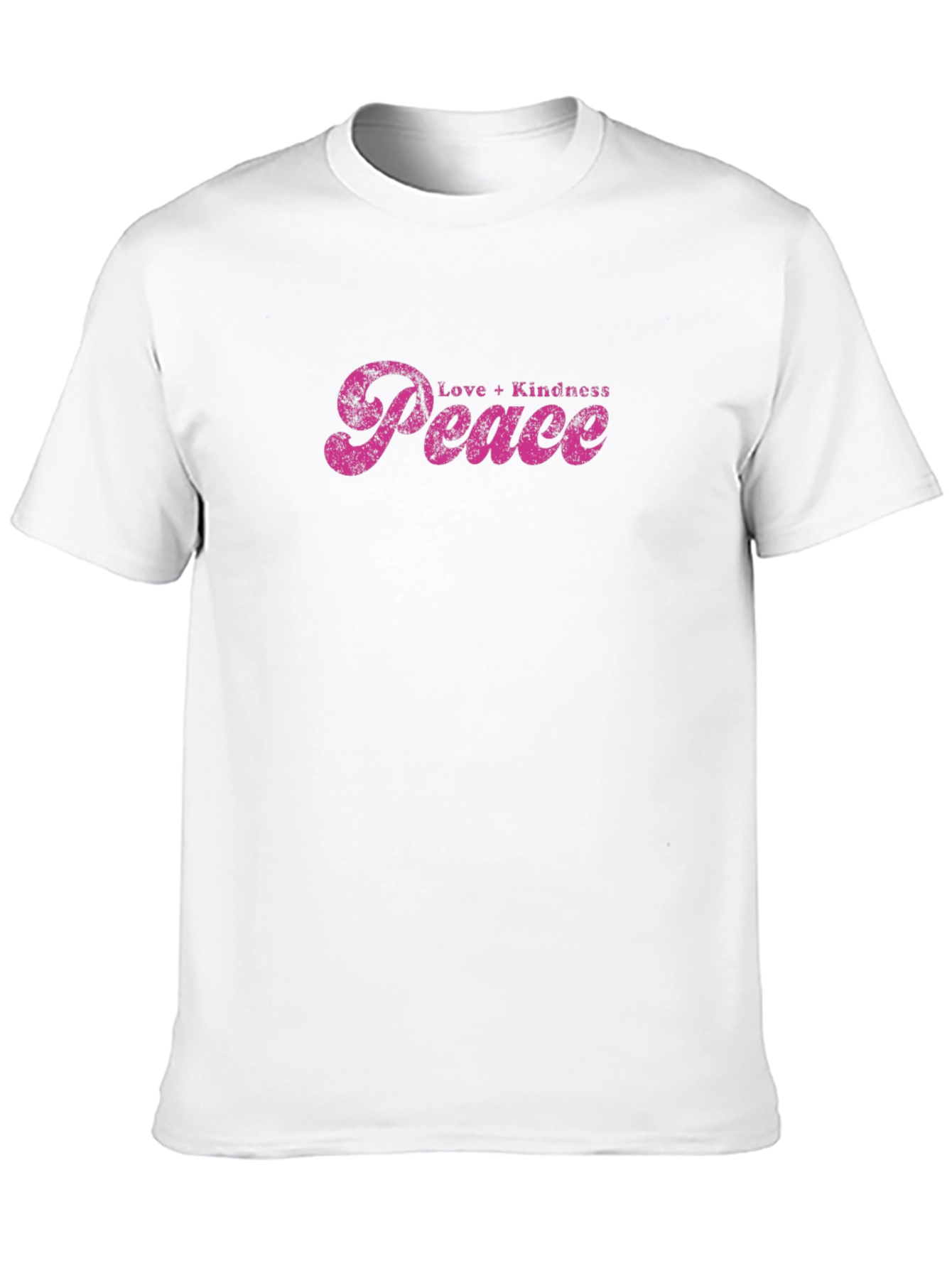 Love Kindness Peace Graphic Tee - Black