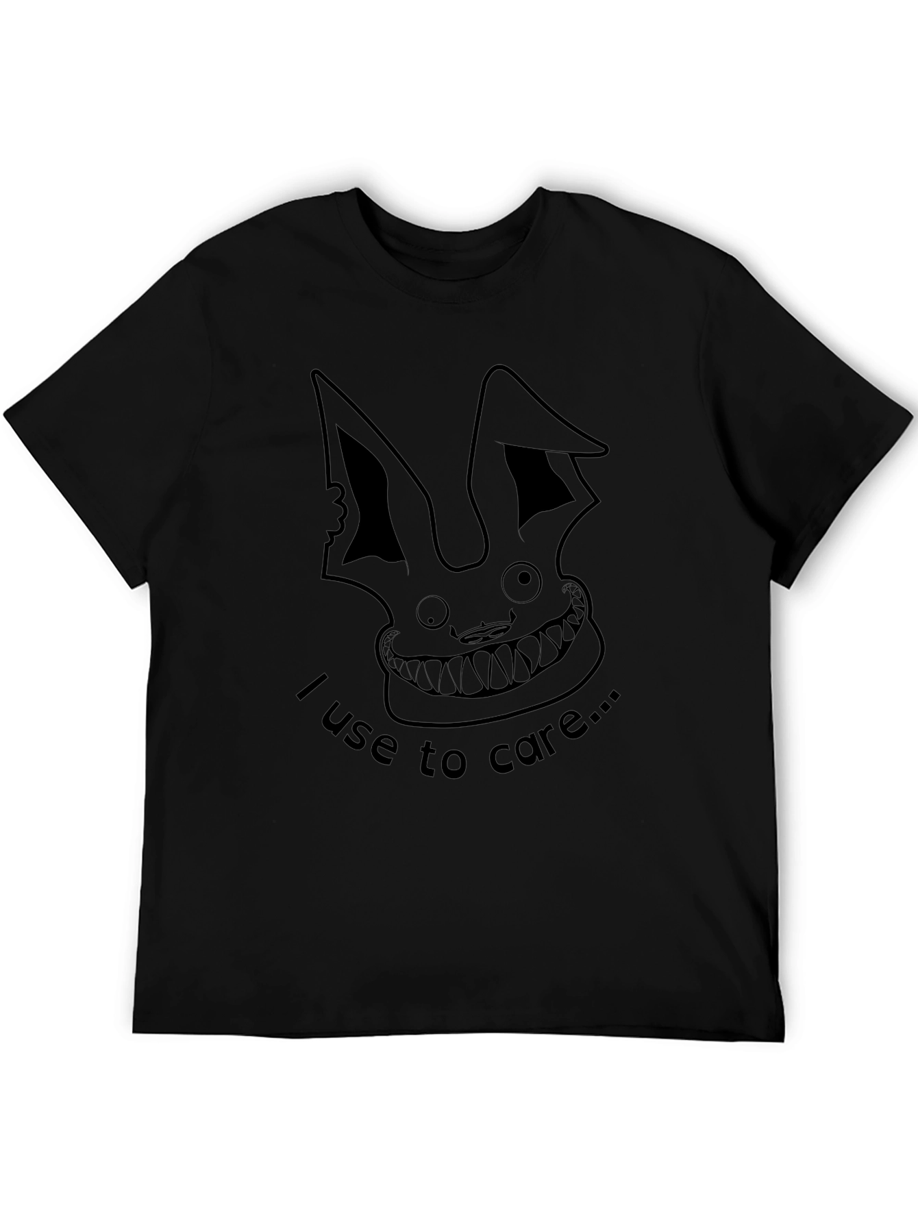 Edgy Rabbit Graphic Tee - I Use To Care