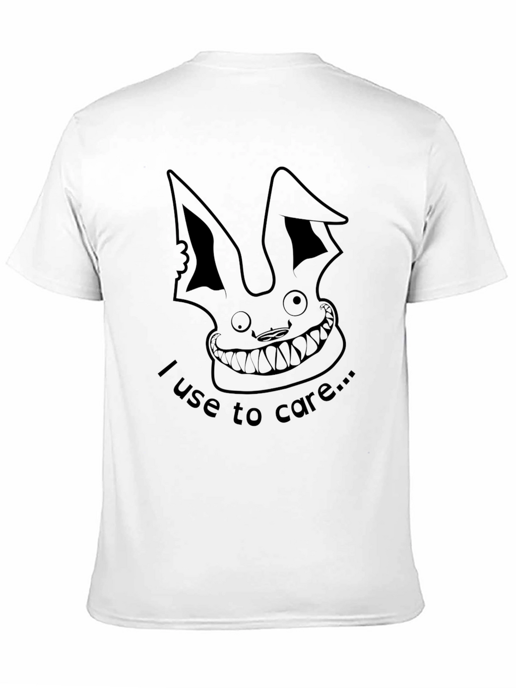Edgy Rabbit Graphic Tee - I Use To Care