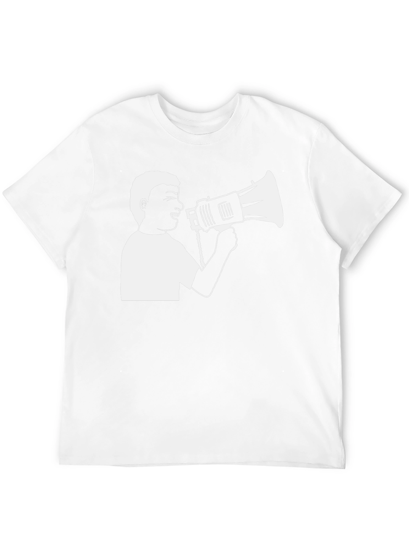 Megaphone Graphic T-Shirt - Black