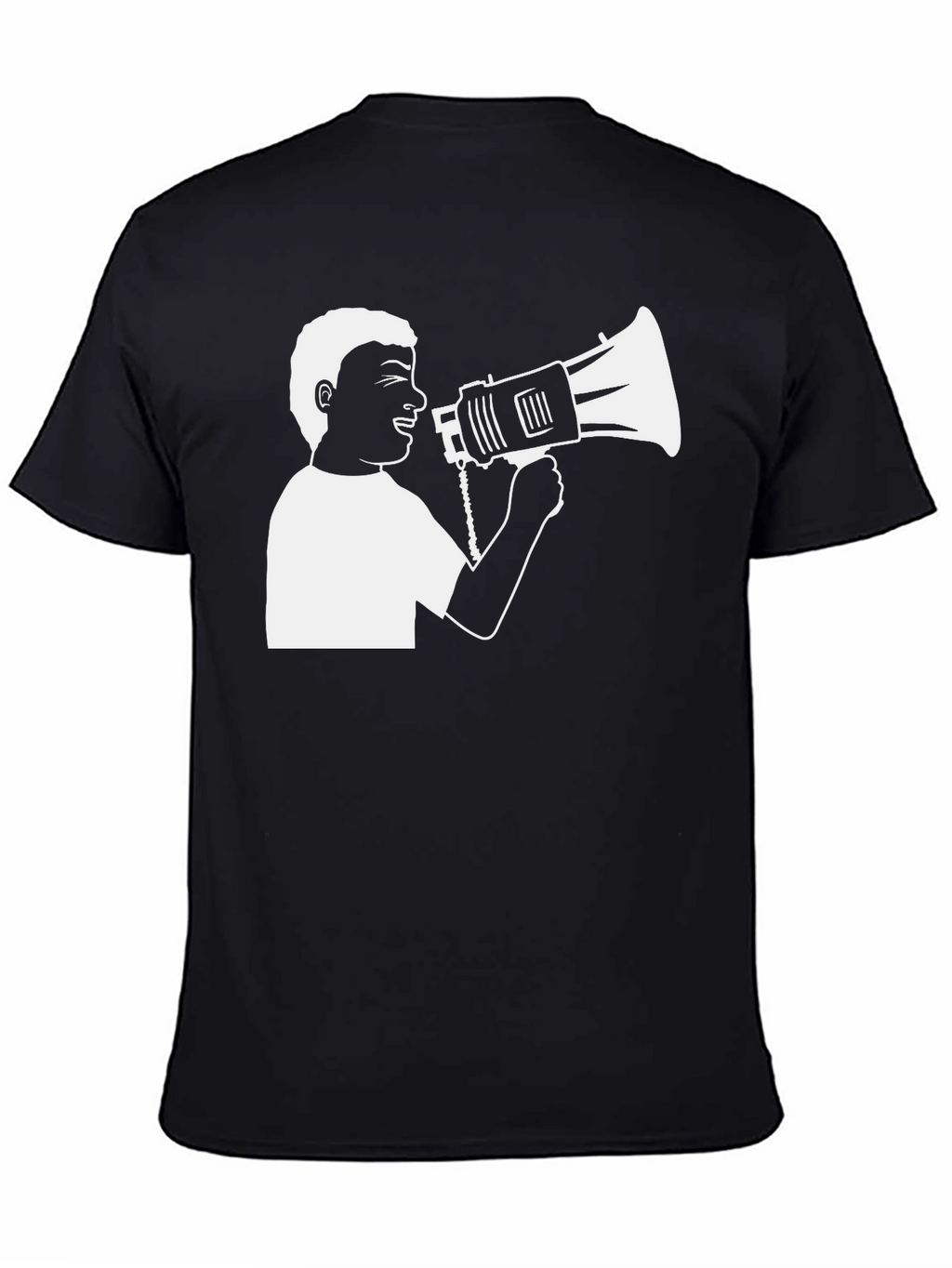 Megaphone Graphic T-Shirt - Black