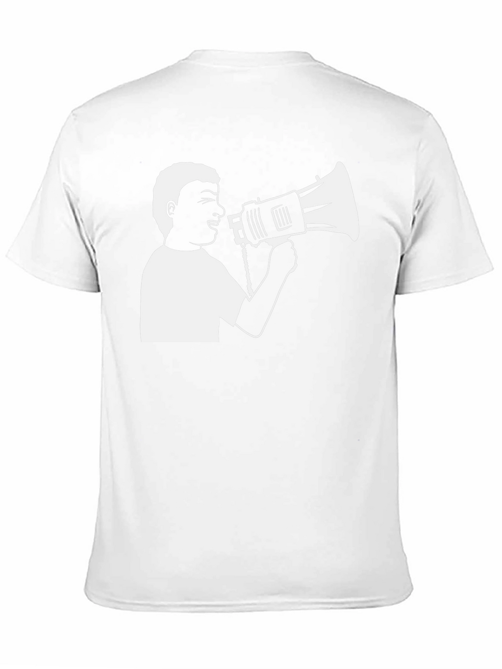 Megaphone Graphic T-Shirt - Black
