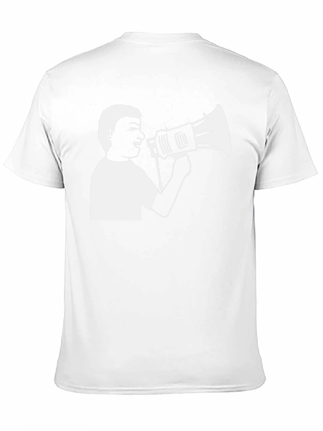 Megaphone Graphic T-Shirt - Black