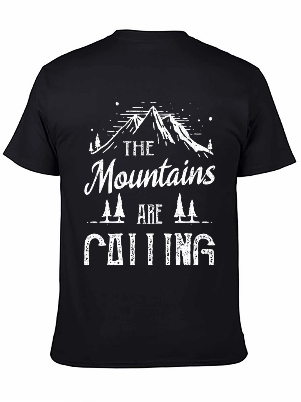 Mountains Calling Graphic Tee - Black