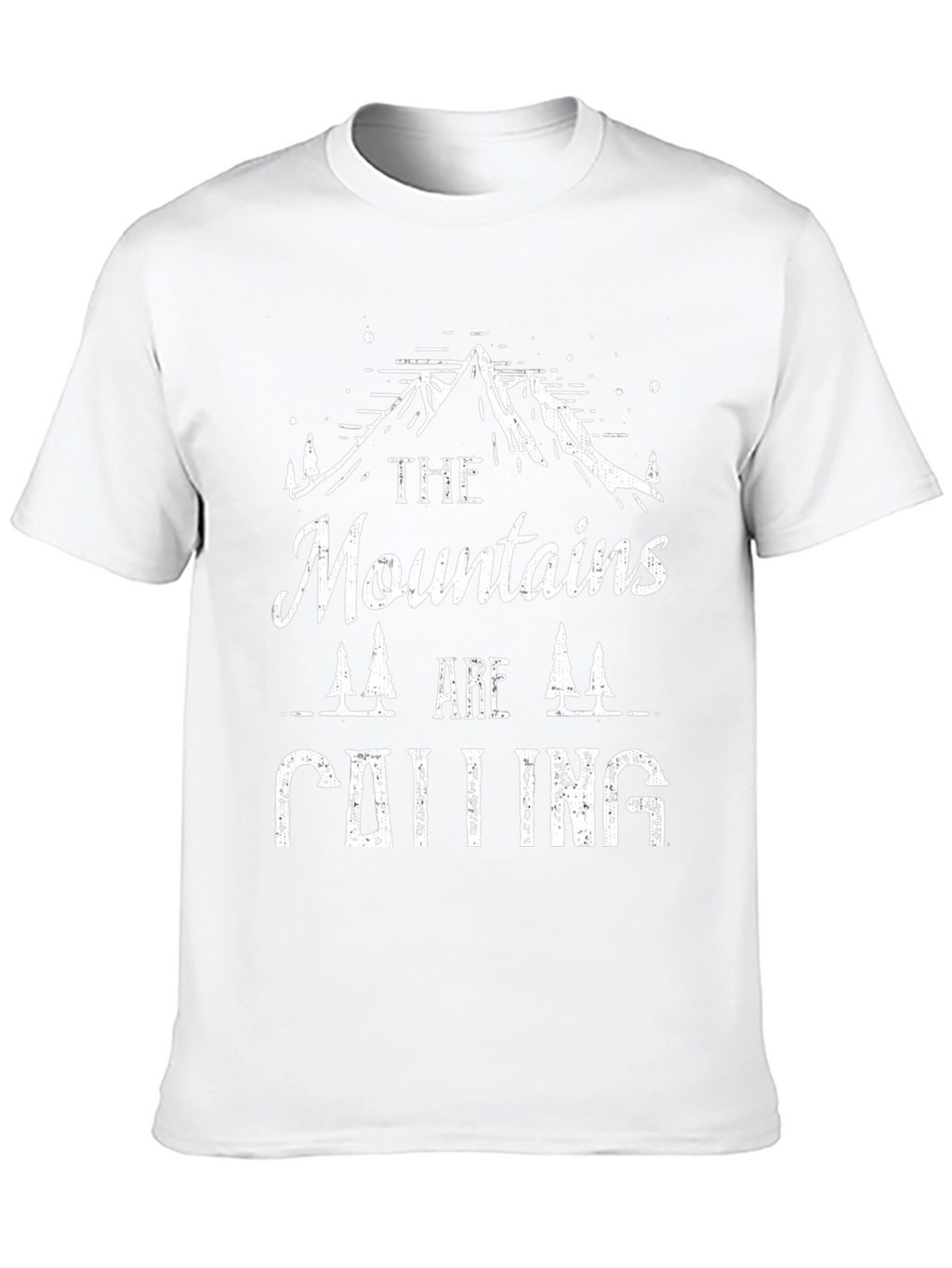 Mountains Calling Graphic Tee - Black