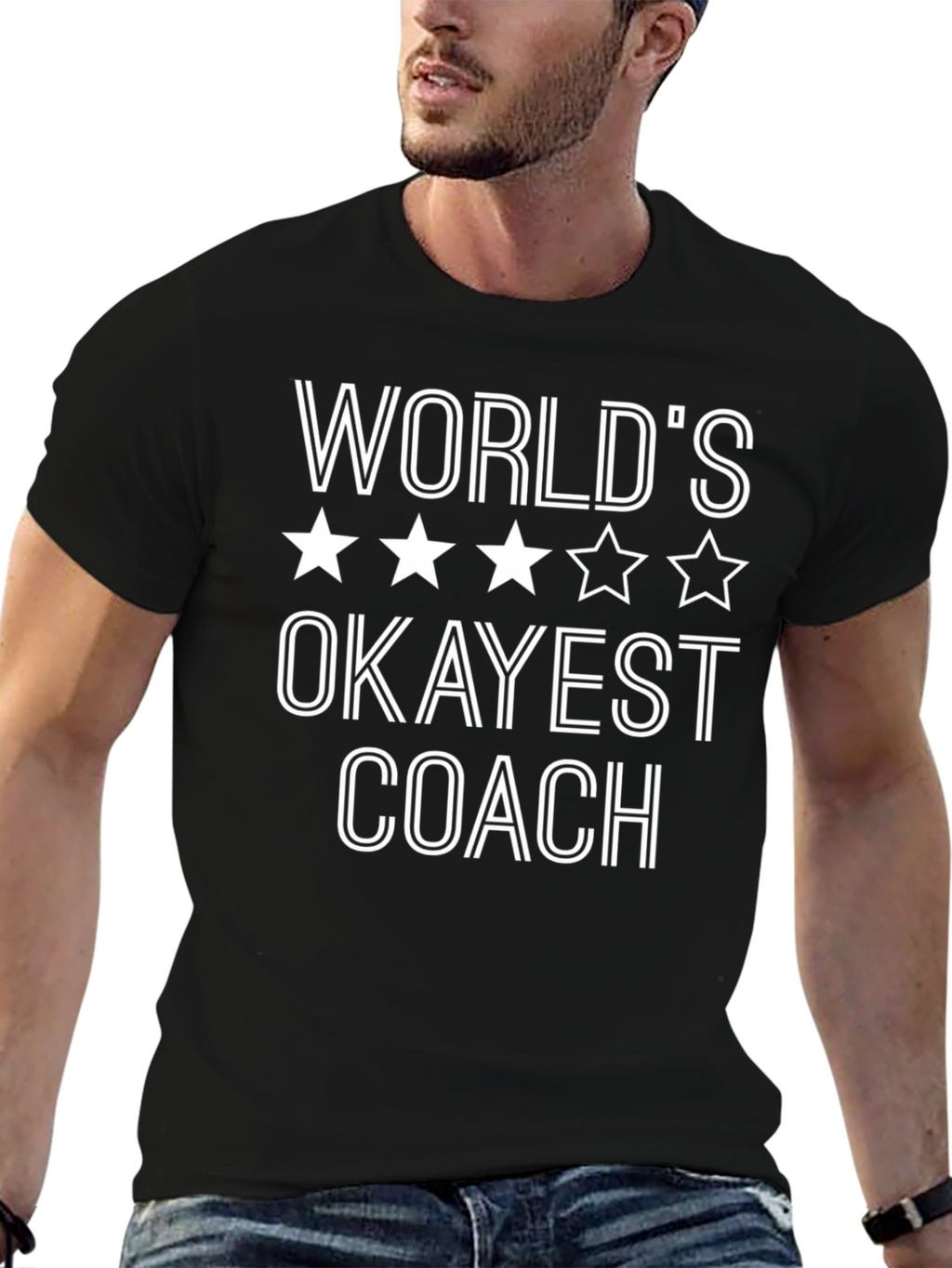 Worlds Okayest Coach Graphic T-Shirt