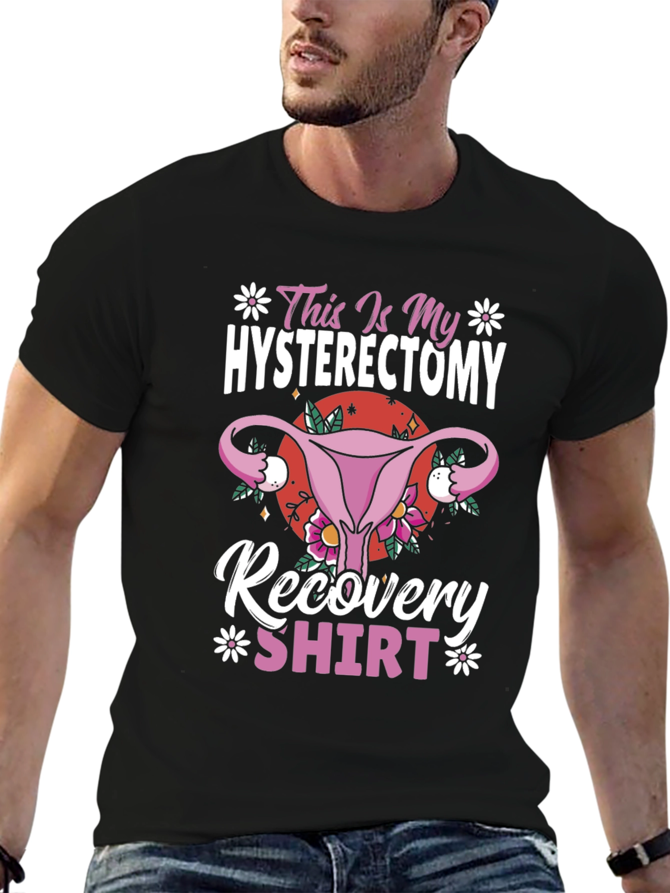 Hysterectomy Recovery Shirt Funny Floral Graphic Tee