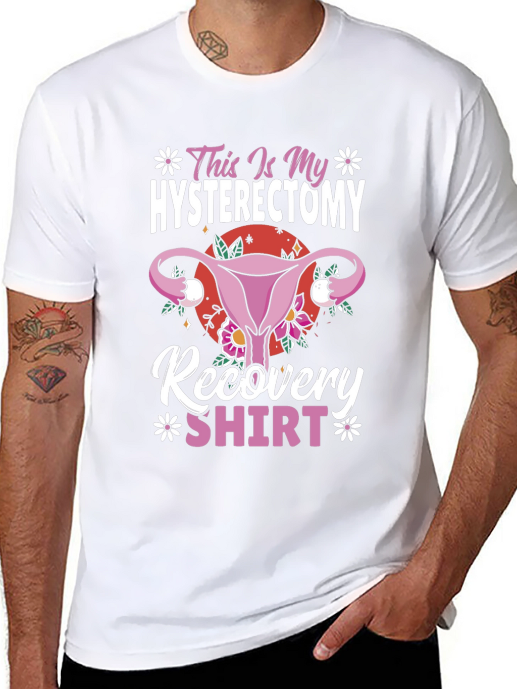 Hysterectomy Recovery Shirt Funny Floral Graphic Tee