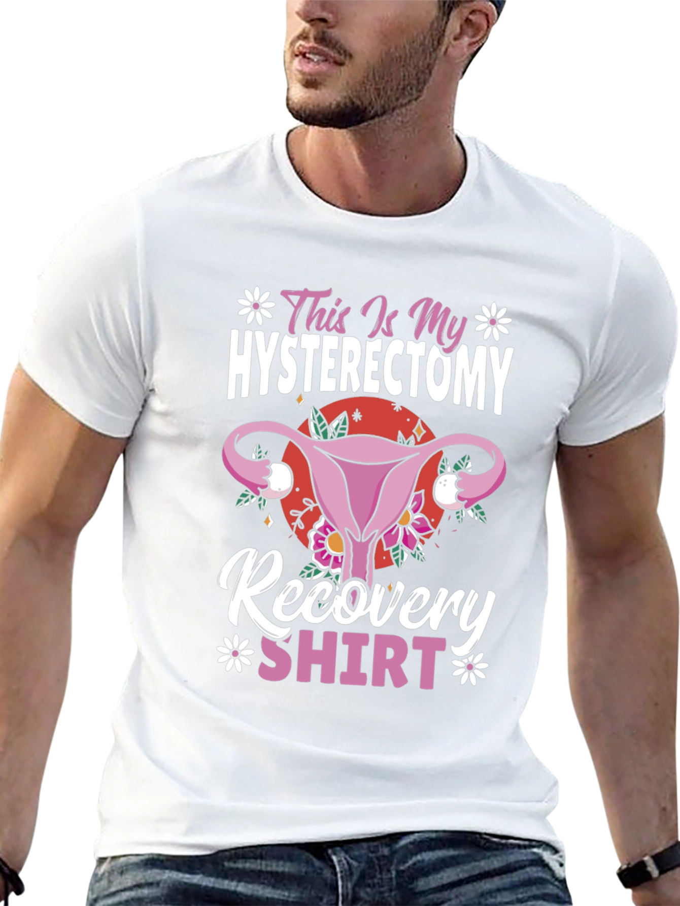 Hysterectomy Recovery Shirt Funny Floral Graphic Tee