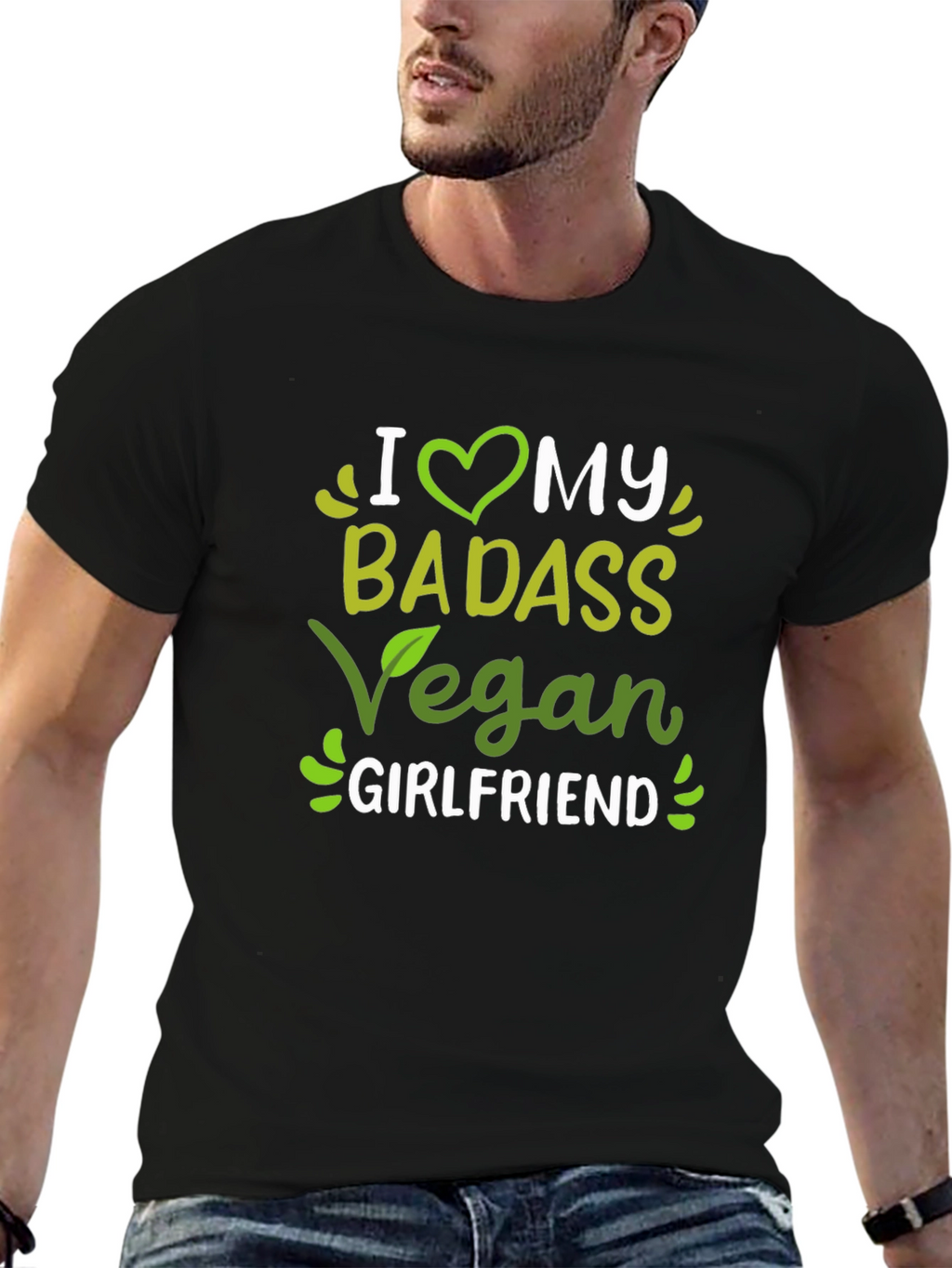 I Heart My Badass Vegan Girlfriend T-Shirt