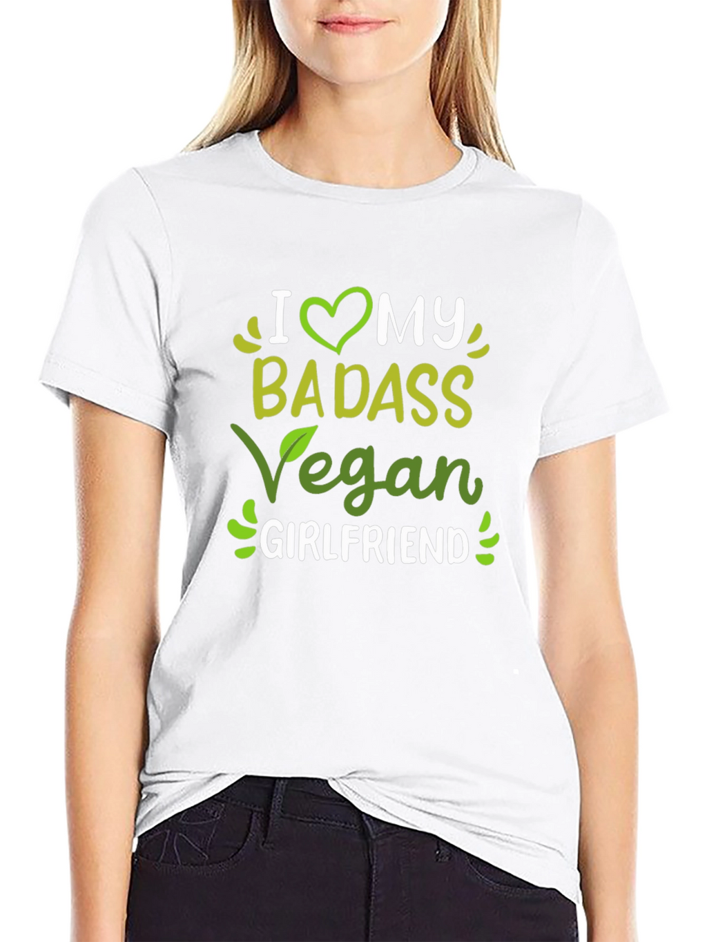 I Heart My Badass Vegan Girlfriend T-Shirt