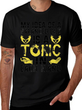 Balanced Diet Tonic T-Shirt Funny Humor Graphic Tee
