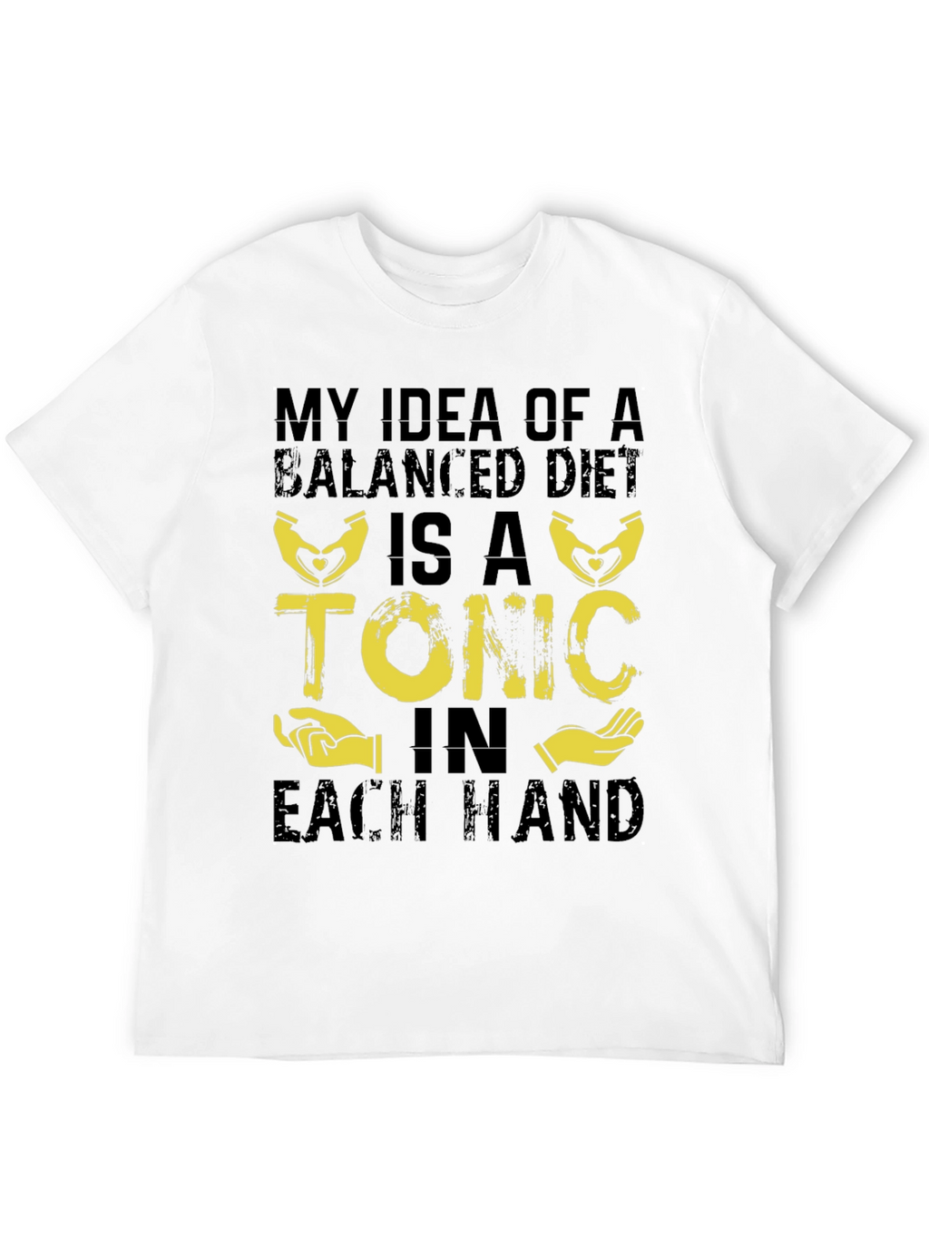 Balanced Diet Tonic T-Shirt Funny Humor Graphic Tee