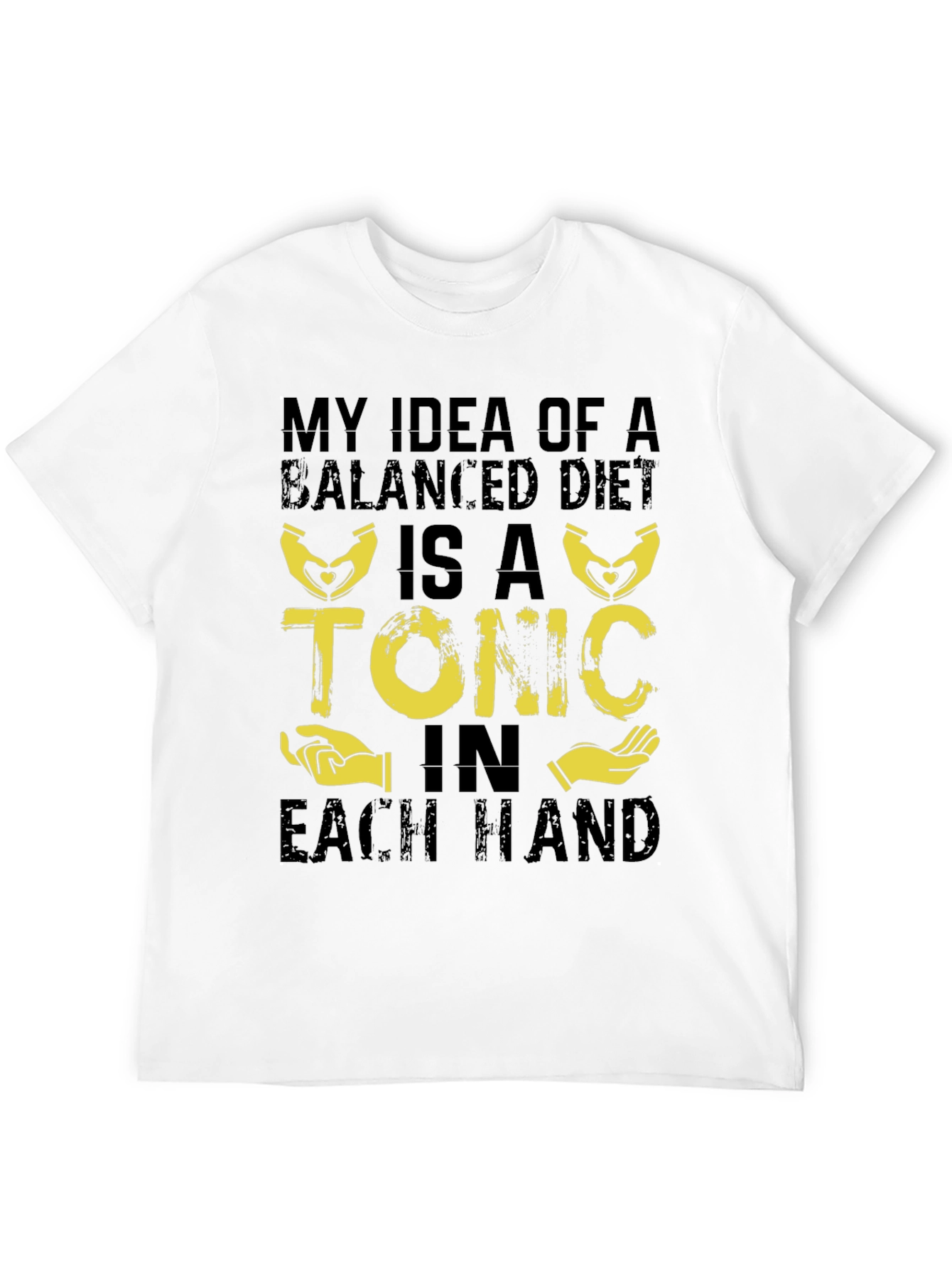 Balanced Diet Tonic T-Shirt Funny Humor Graphic Tee