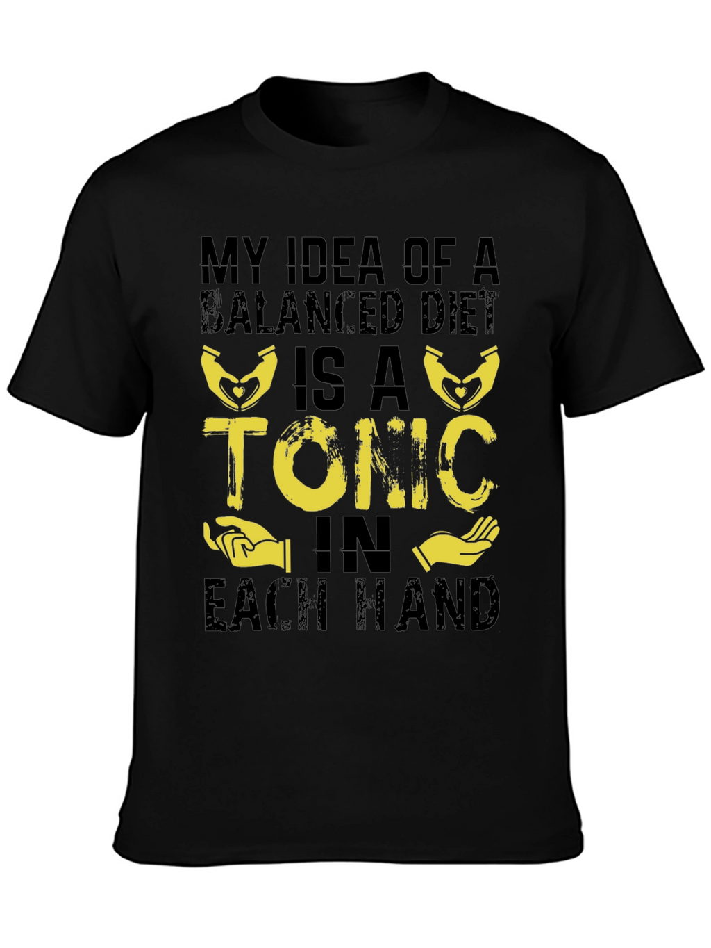 Balanced Diet Tonic T-Shirt Funny Humor Graphic Tee