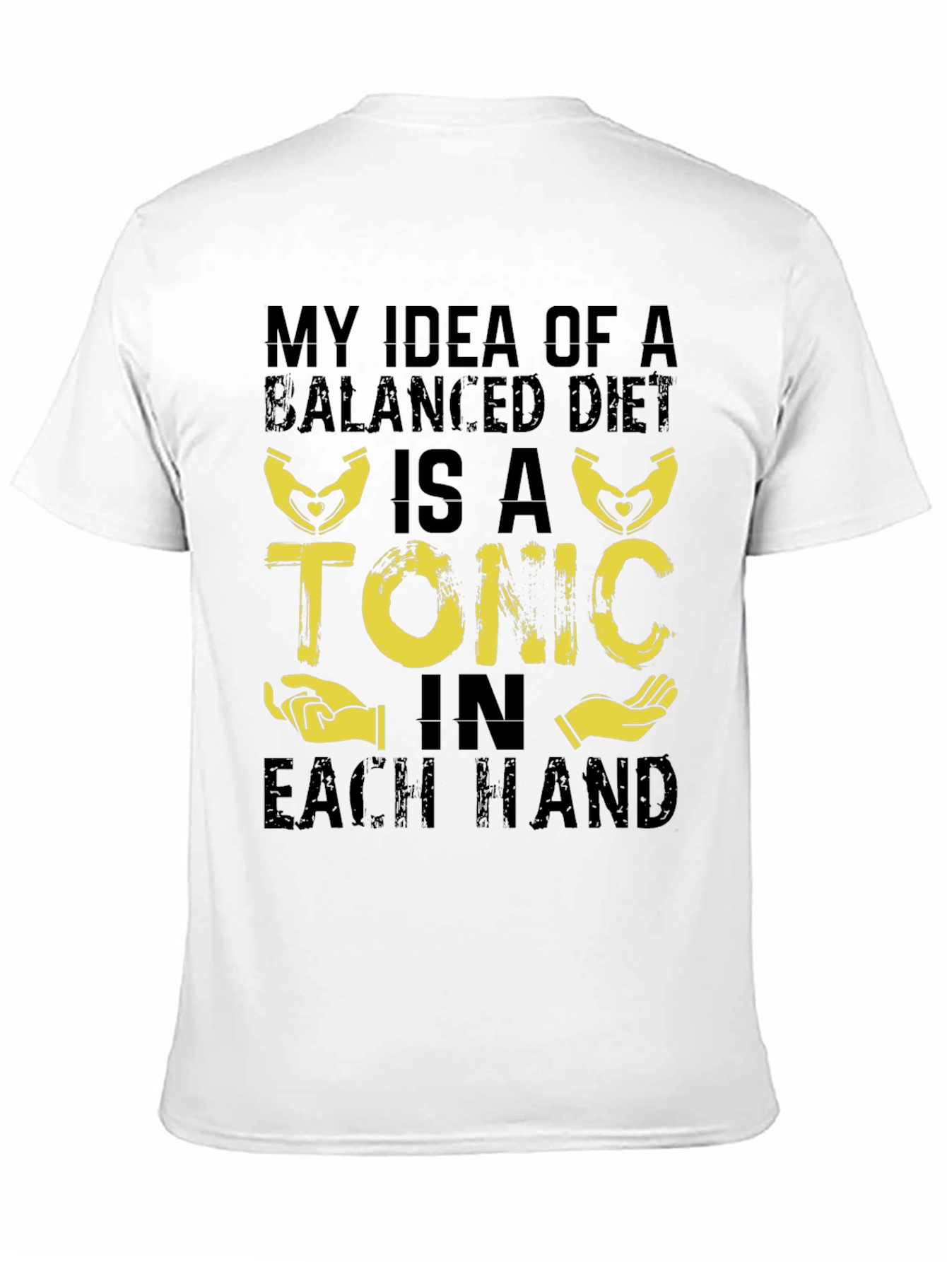 Balanced Diet Tonic T-Shirt Funny Humor Graphic Tee