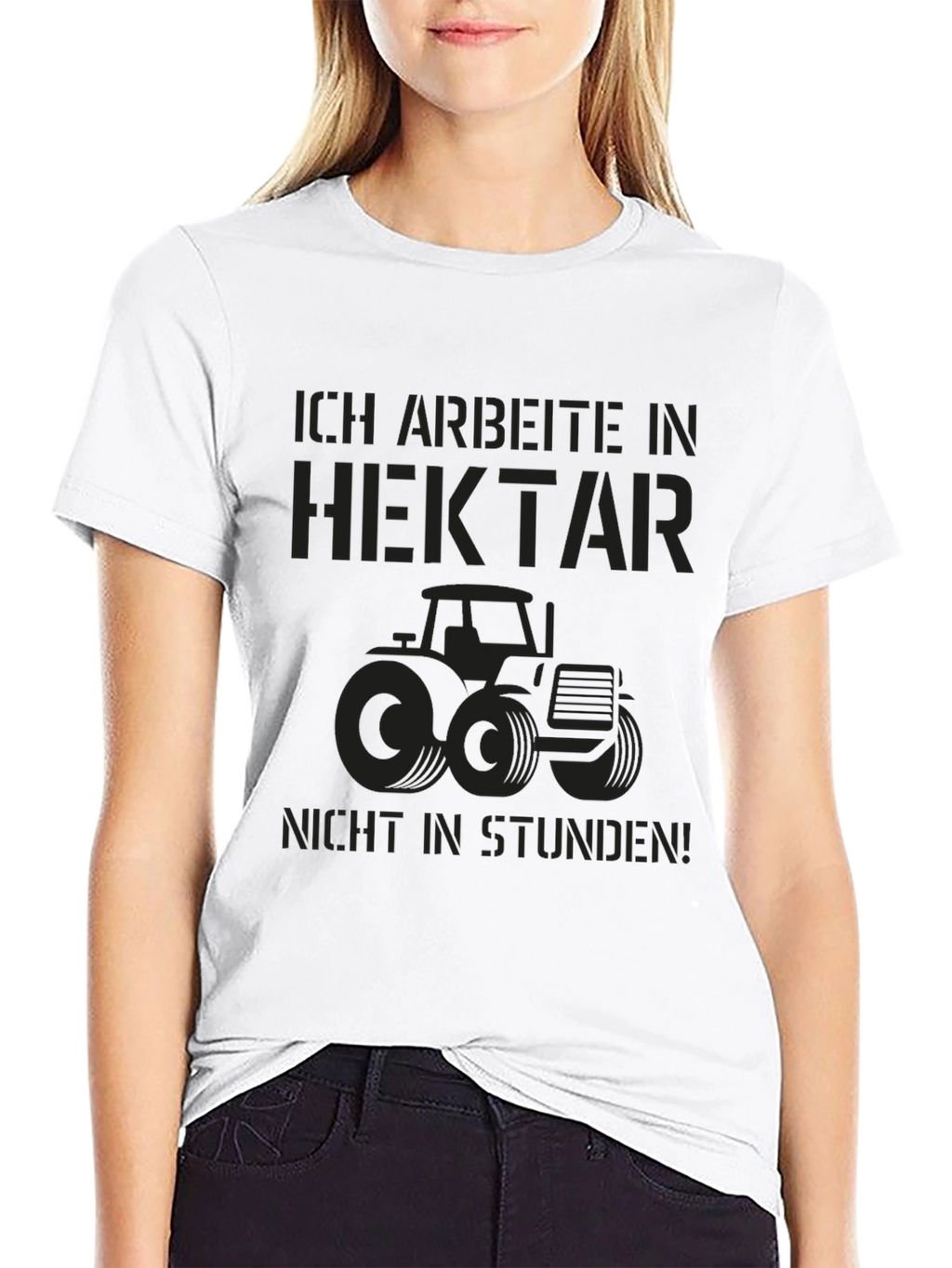 Ich Arbeite Hektar T-Shirt - Farmer Tractor Tee