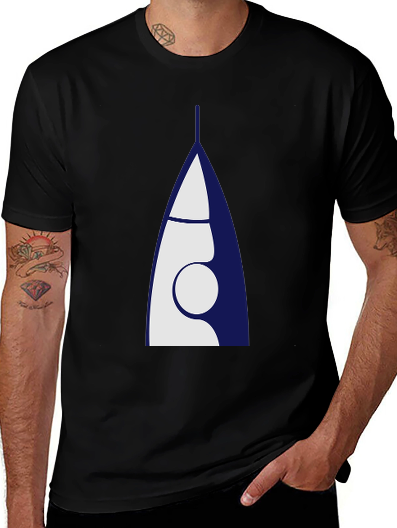 Rocket Graphic T-Shirt - Cool Space Tee