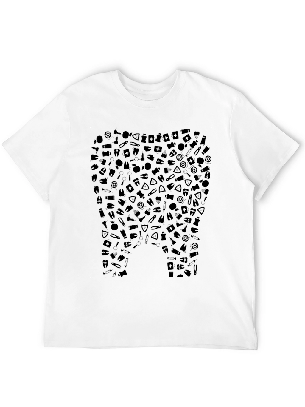 Dental Print Black T-Shirt