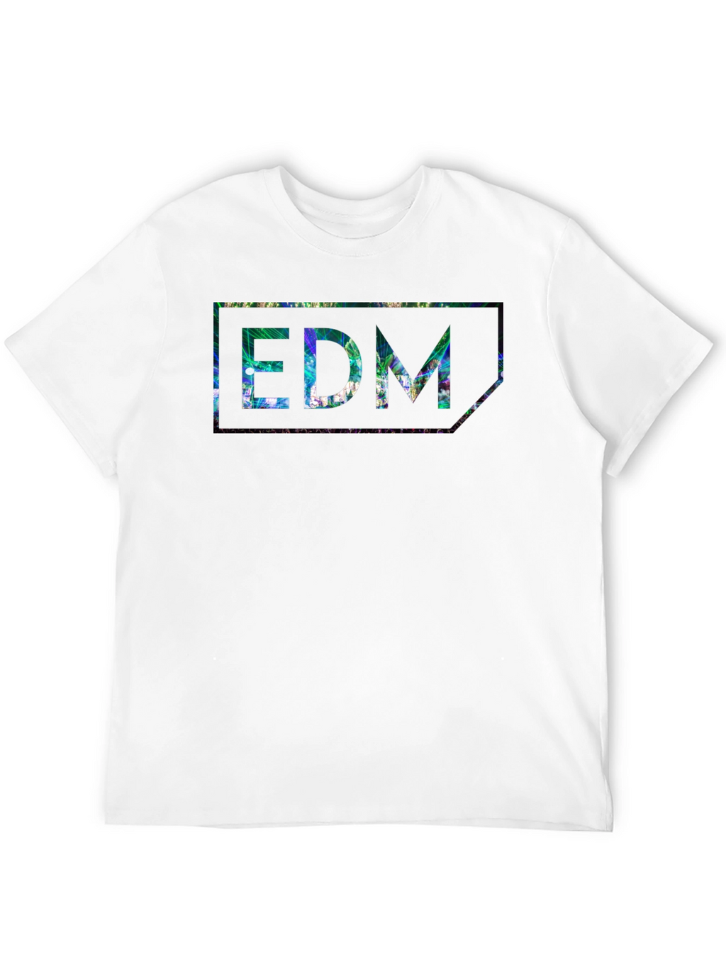 EDM Patterned Black T-Shirt