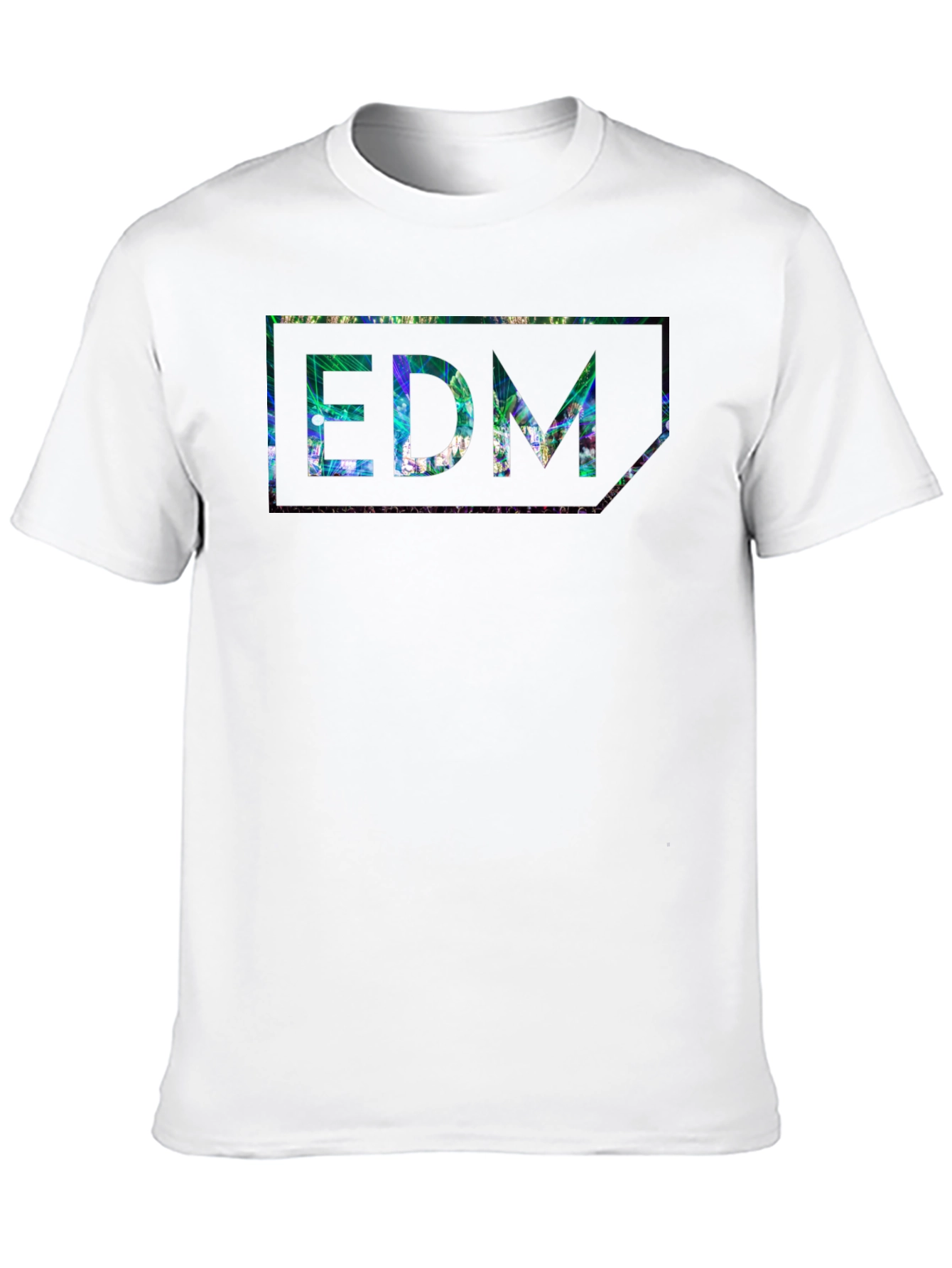 EDM Patterned Black T-Shirt