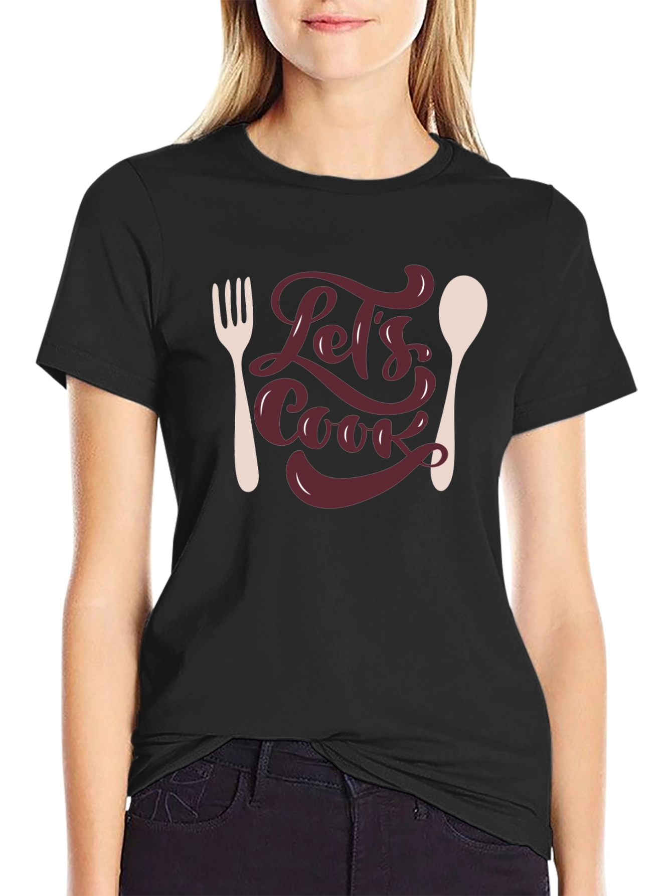 Lets Cook T-Shirt - Foodie Graphic Tee