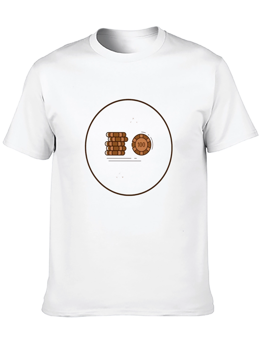 Poker Chip Graphic Tee - Cool Casino Style