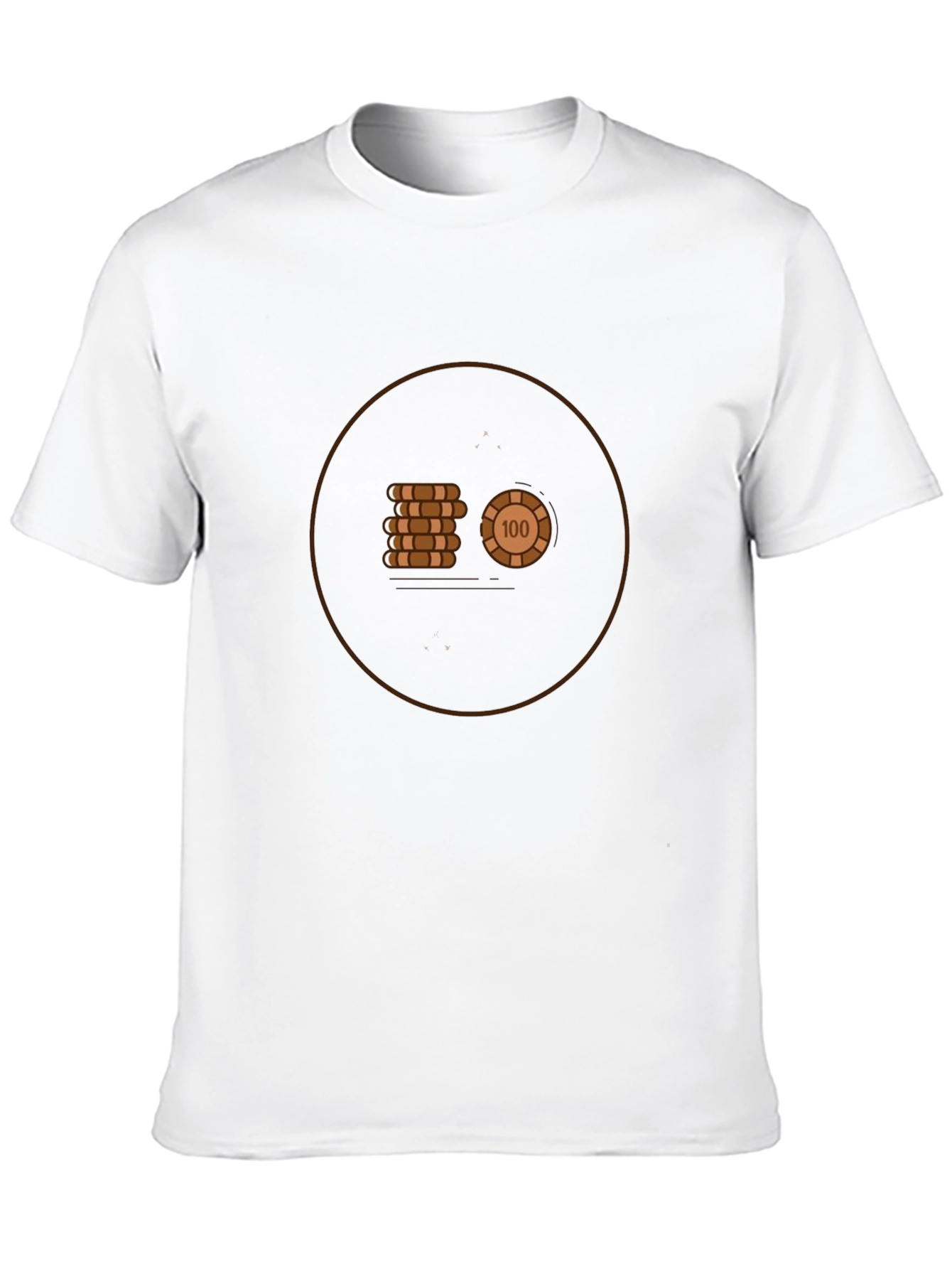 Poker Chip Graphic Tee - Cool Casino Style