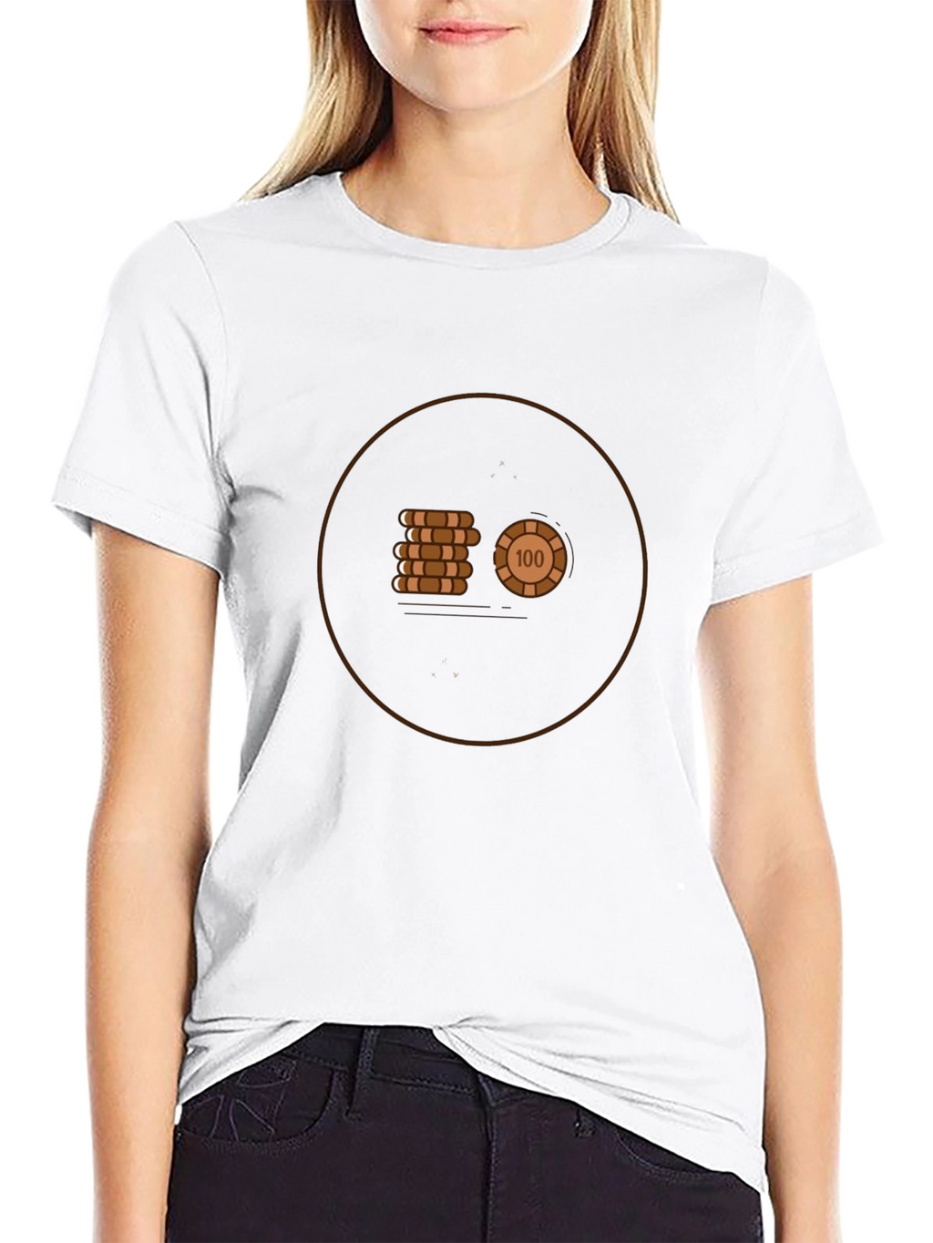 Poker Chip Graphic Tee - Cool Casino Style