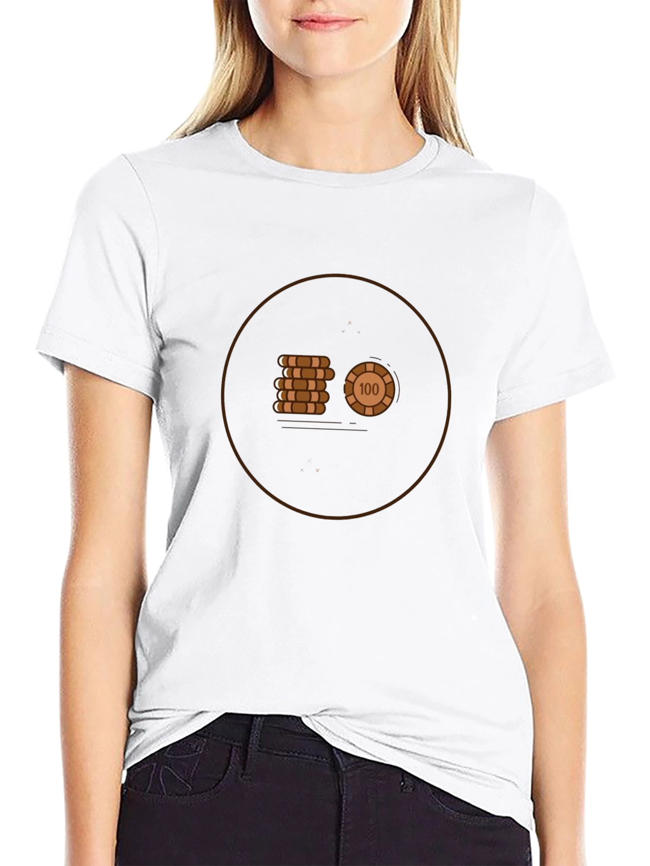 Poker Chip Graphic Tee - Cool Casino Style