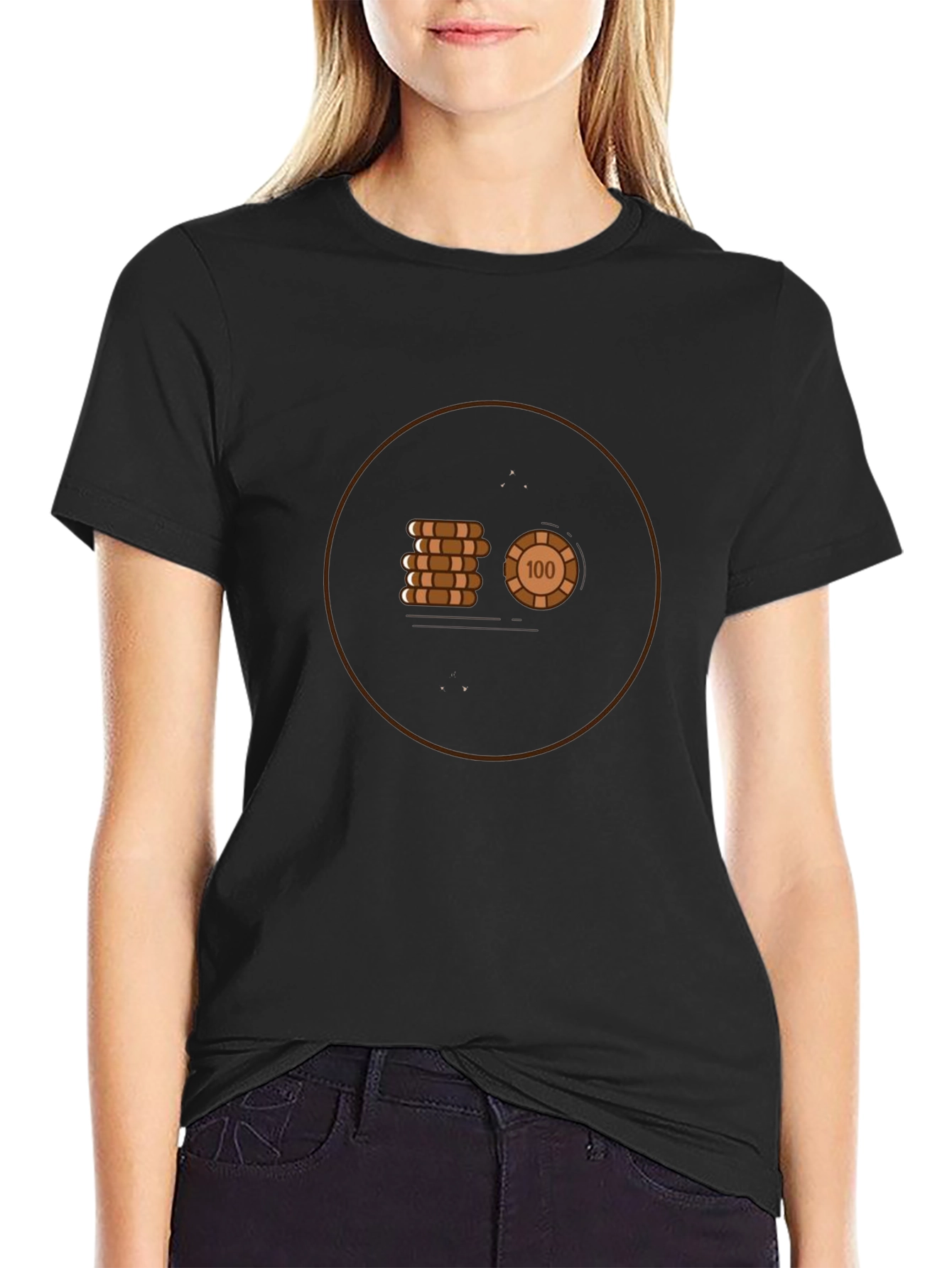 Poker Chip Graphic Tee - Cool Casino Style