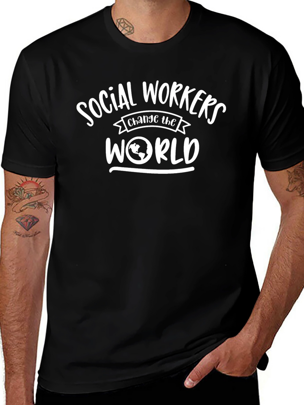 Social Workers Change the World Graphic T-Shirt