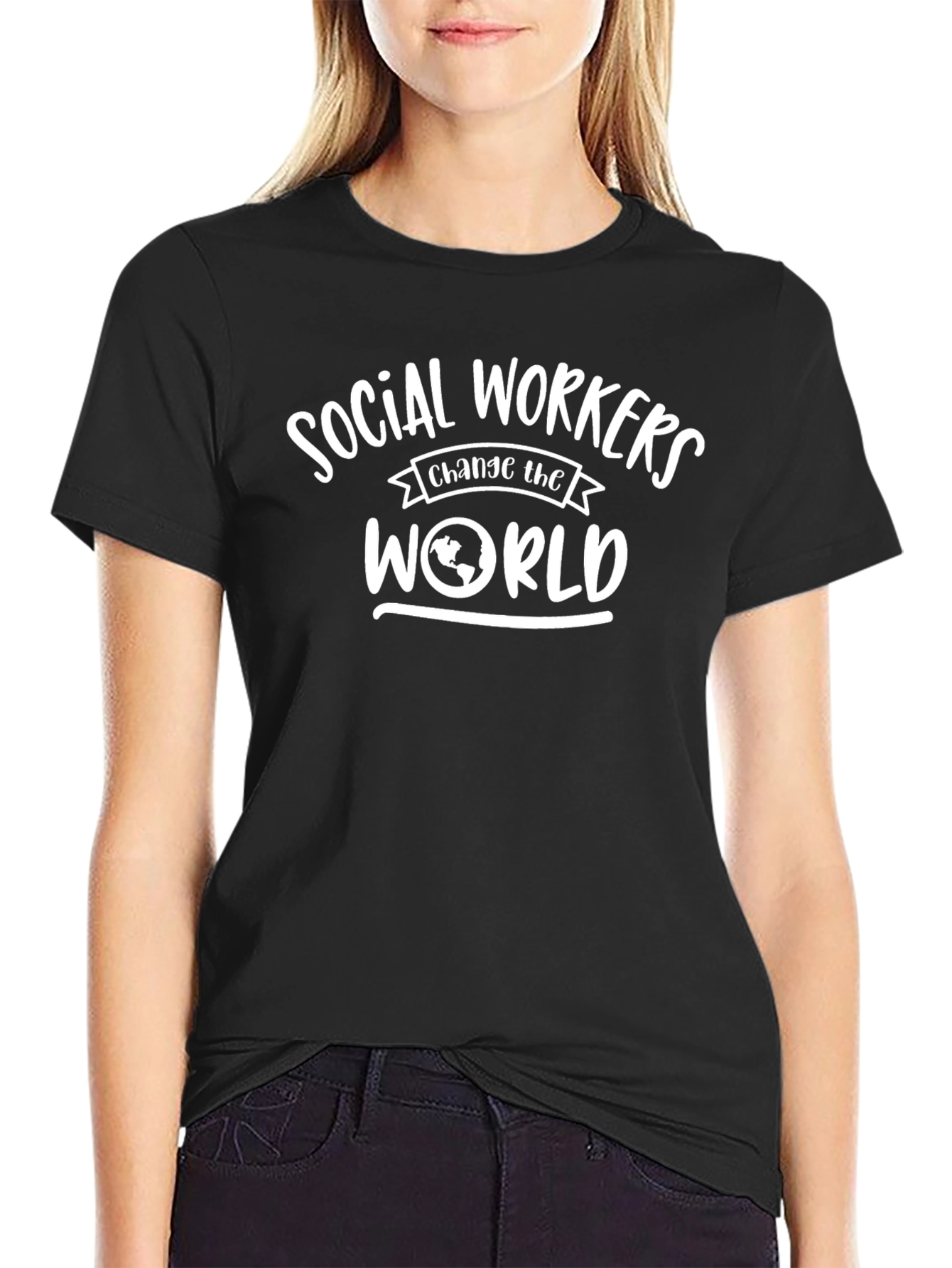 Social Workers Change the World Graphic T-Shirt