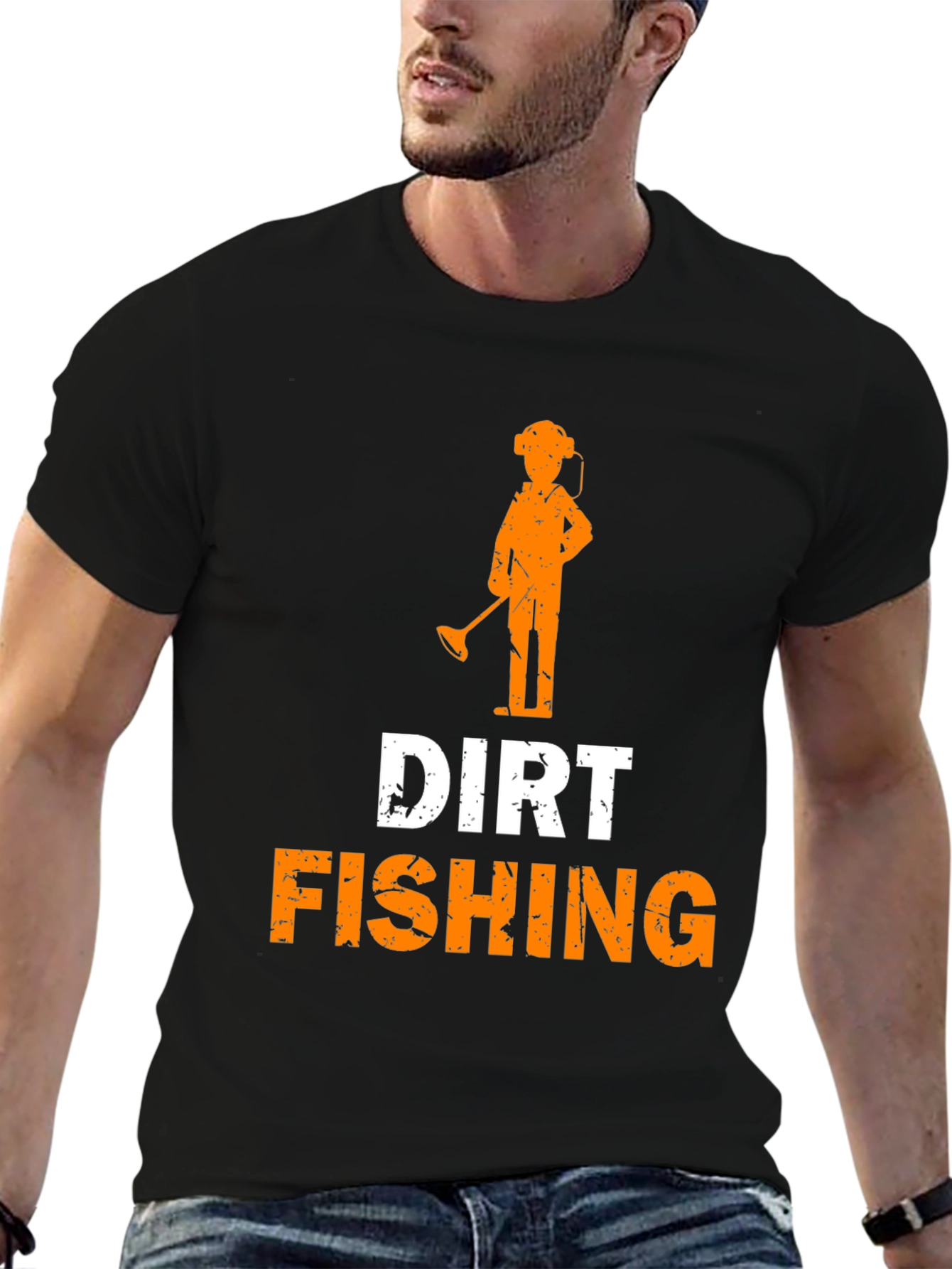 Dirt Fishing T-Shirt Metal Detecting Hobby