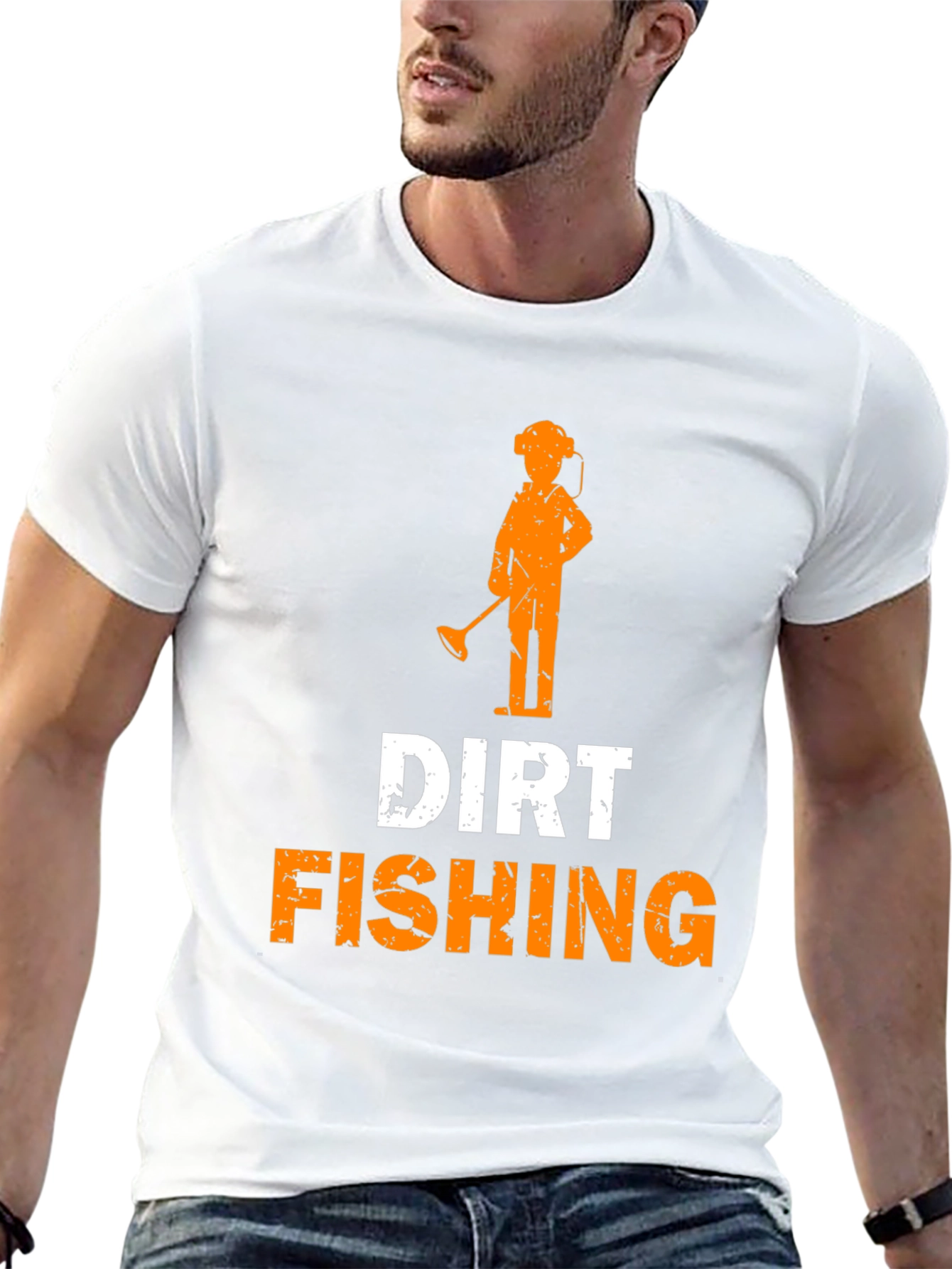 Dirt Fishing T-Shirt Metal Detecting Hobby