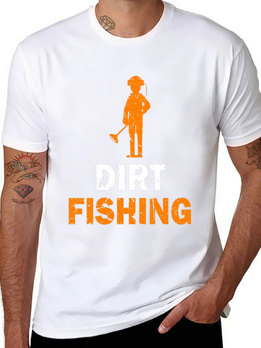 Dirt Fishing T-Shirt Metal Detecting Hobby