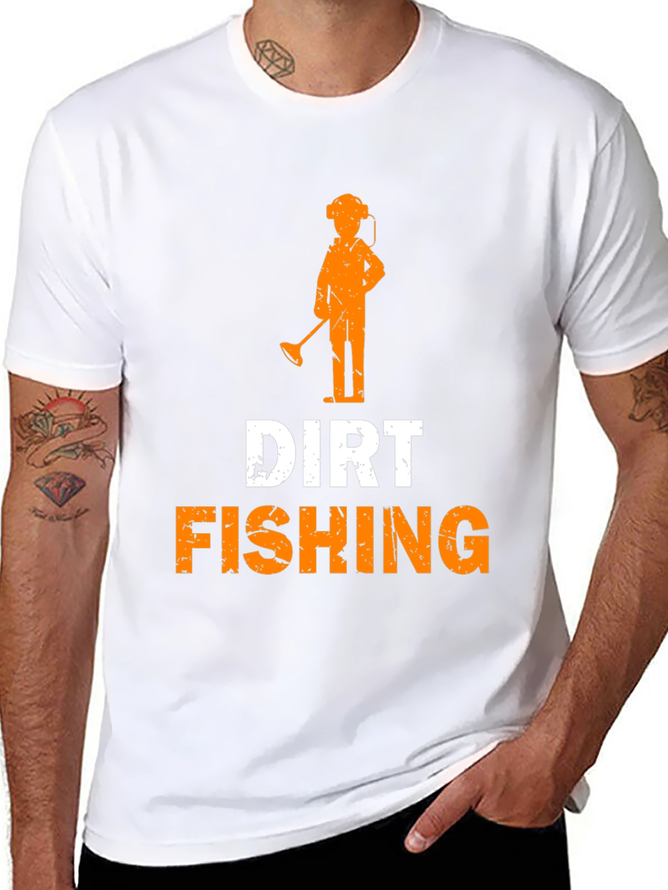 Dirt Fishing T-Shirt Metal Detecting Hobby