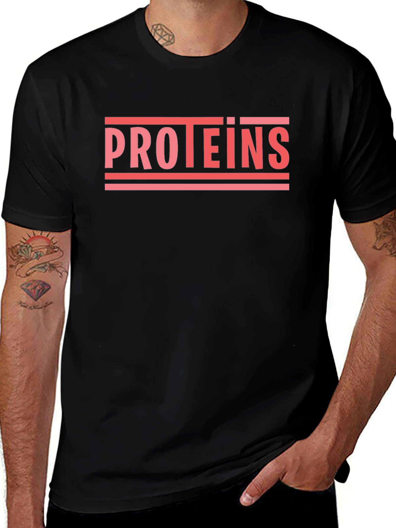 Proteins Graphic Tee - Gym & Workout Apparel