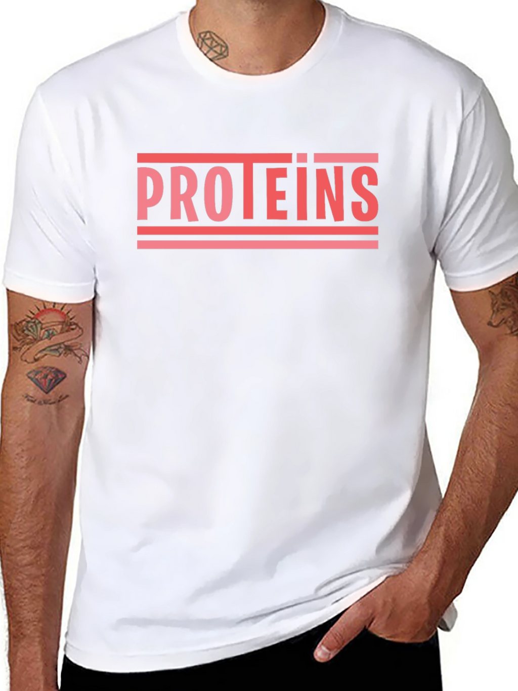 Proteins Graphic Tee - Gym & Workout Apparel