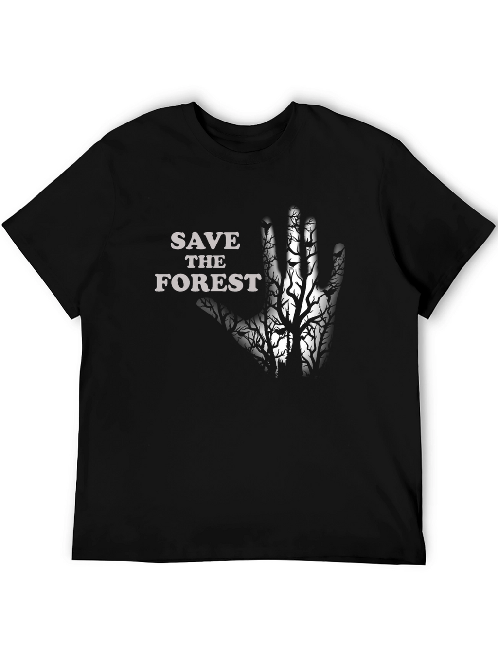 Save the Forest Graphic Tee - Black
