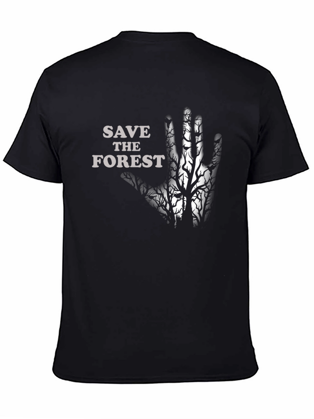 Save the Forest Graphic Tee - Black