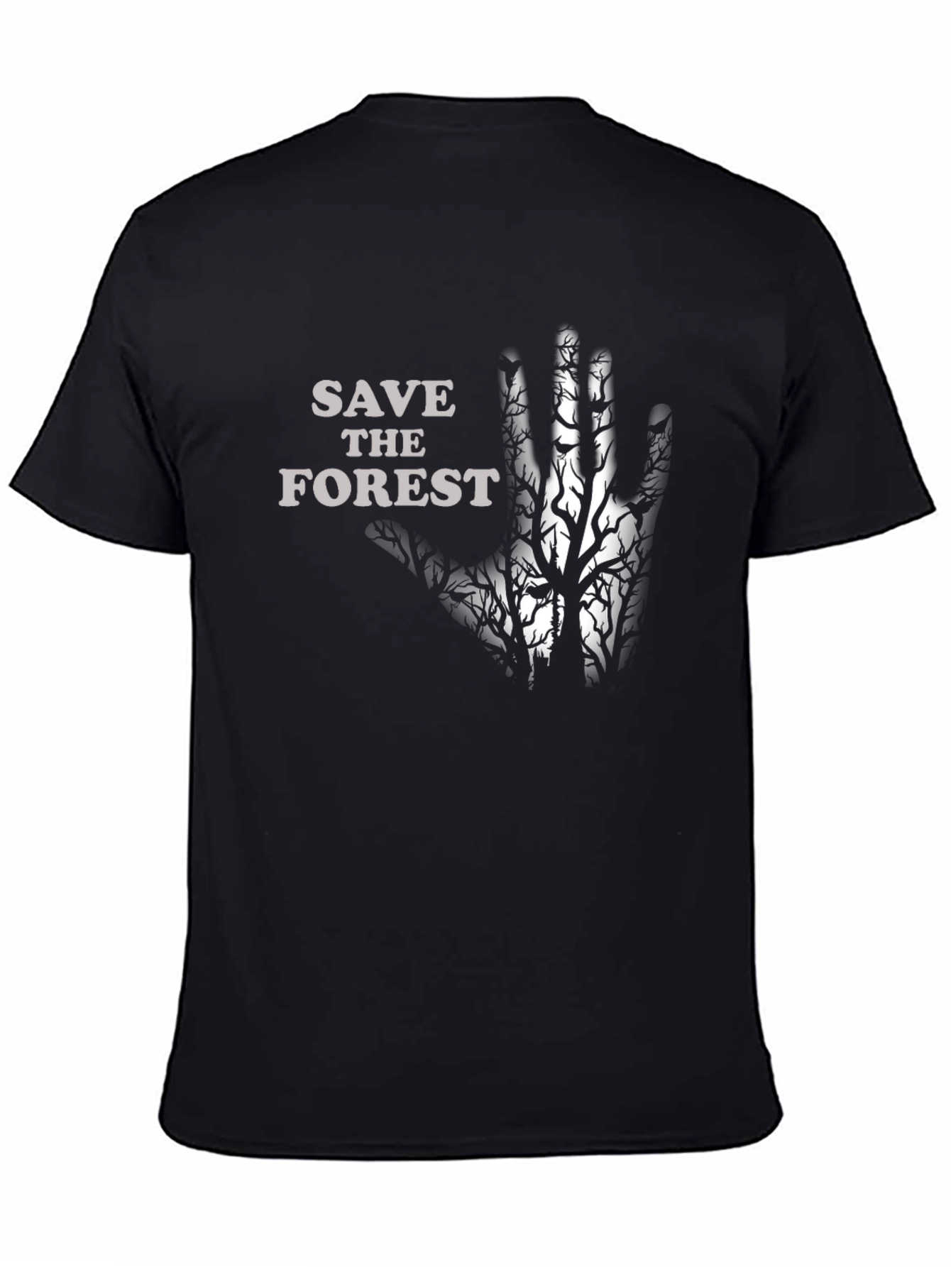 Save the Forest Graphic Tee - Black