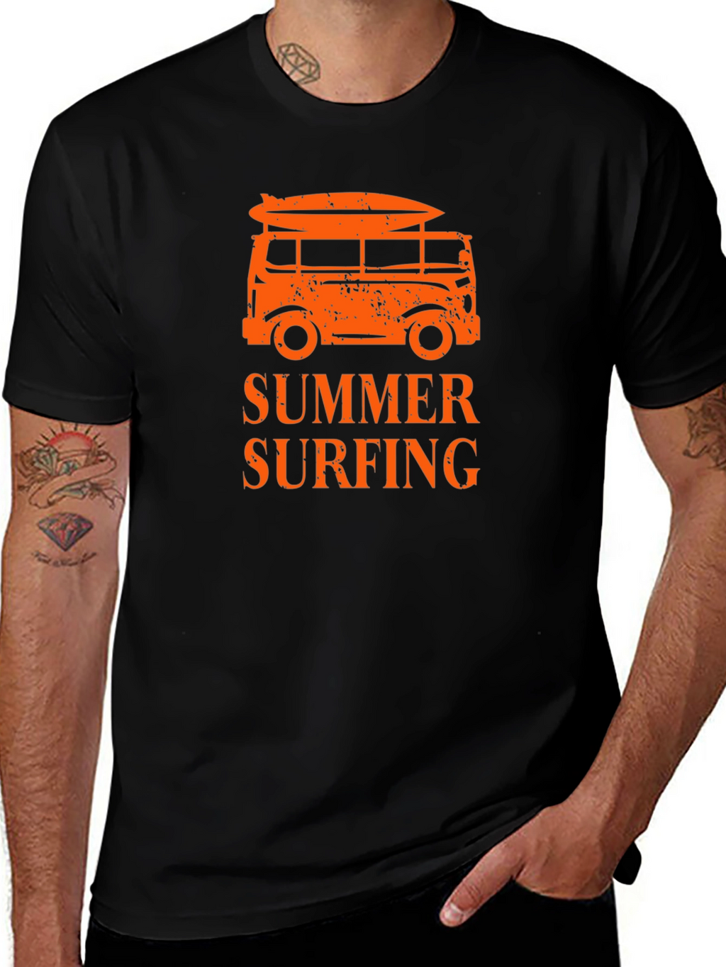 Summer Surfing T-Shirt Beach Van Tee