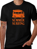 Summer Surfing T-Shirt Beach Van Tee